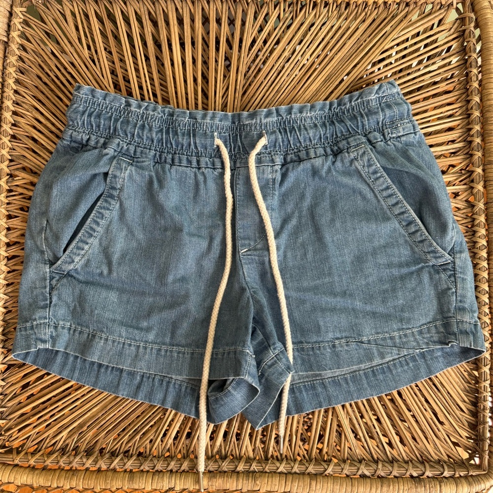 Loft XS Tie Jean Shorts